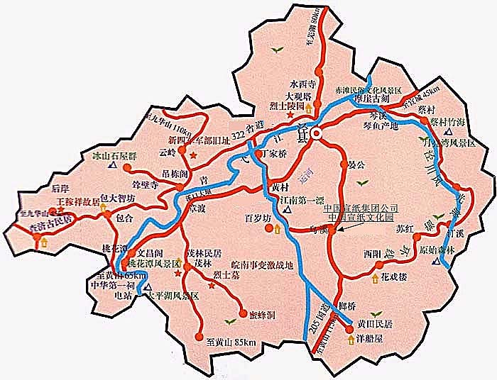 宣紙文化園位置圖